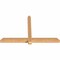 Ekena Millwork Eugene Smooth Timber Gable Bracket, Western Red Cedar, 60"W x 38"H x 3 1/2"D x 3 1/2"F, 15/12 Pitch GBW060X38X0404EUG00SWR - alternate 4